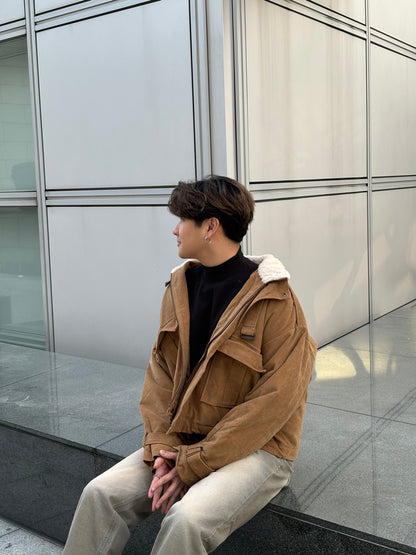 毛毛領挺身短褸