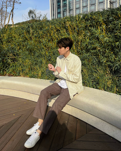 挺身超舒適長褲 - 啡色