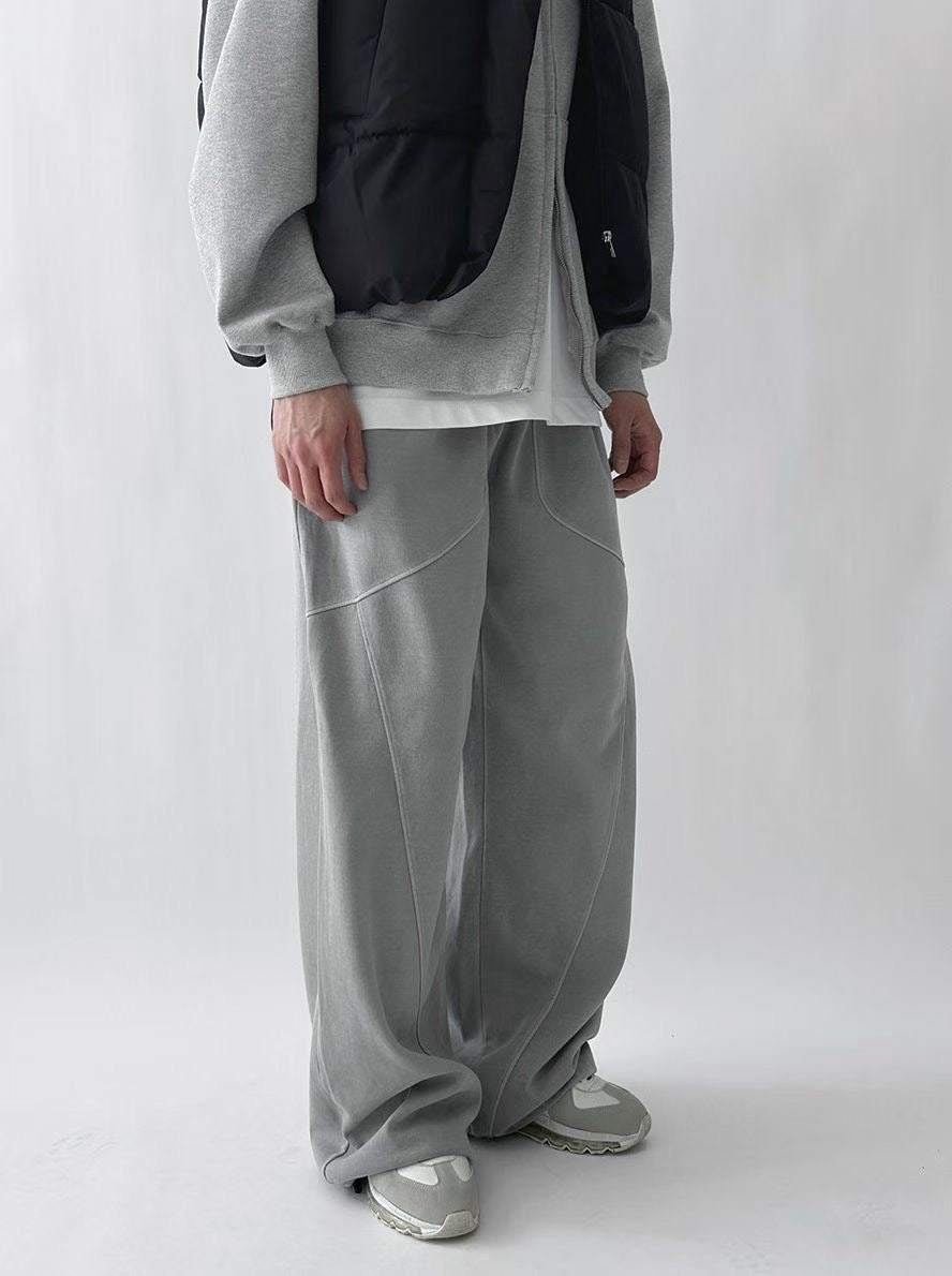 落地不規則紋棉褲