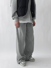 落地不規則紋棉褲