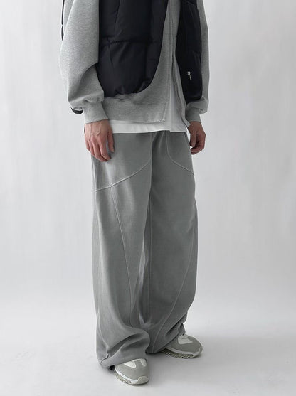 落地不規則紋棉褲