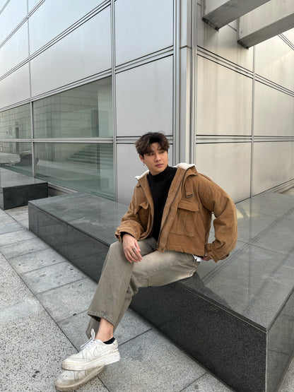 毛毛領挺身短褸