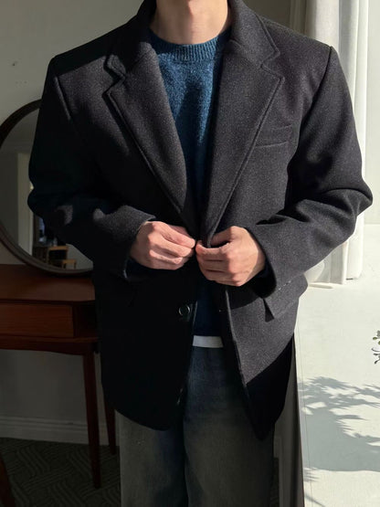 羊毛挺身西裝外套