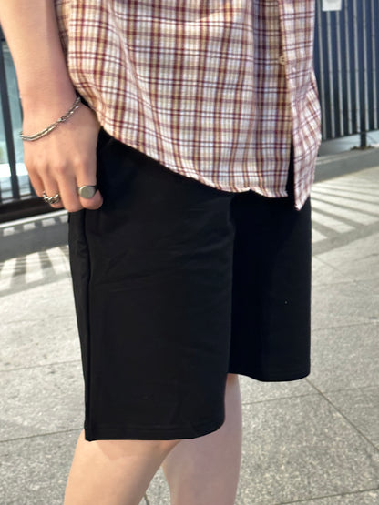 [小個子ok!]黑色棉短褲