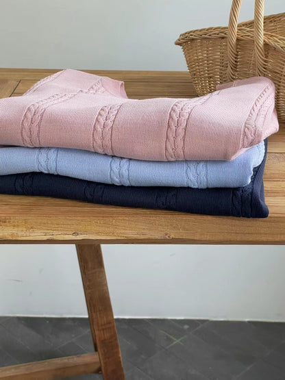 圓領韓系短袖上衣 - 韓國情侶裝