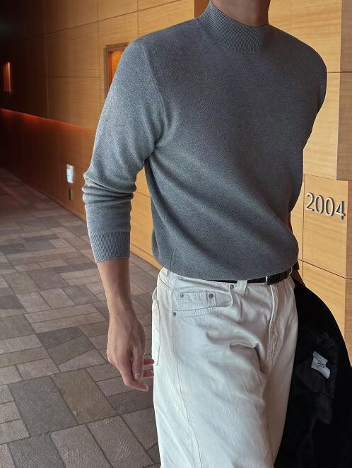 柔軟親膚半領上衣