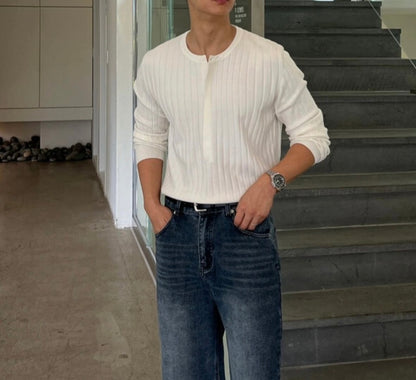 基本款水洗牛仔褲 韓國男裝