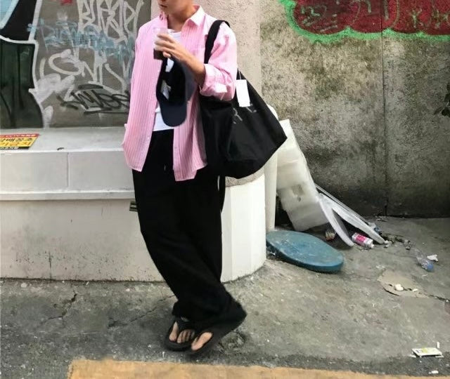 男女裝系列 間條長袖襯衫
