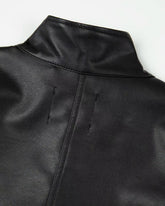 拉鍊領皮上衣 韓國男裝