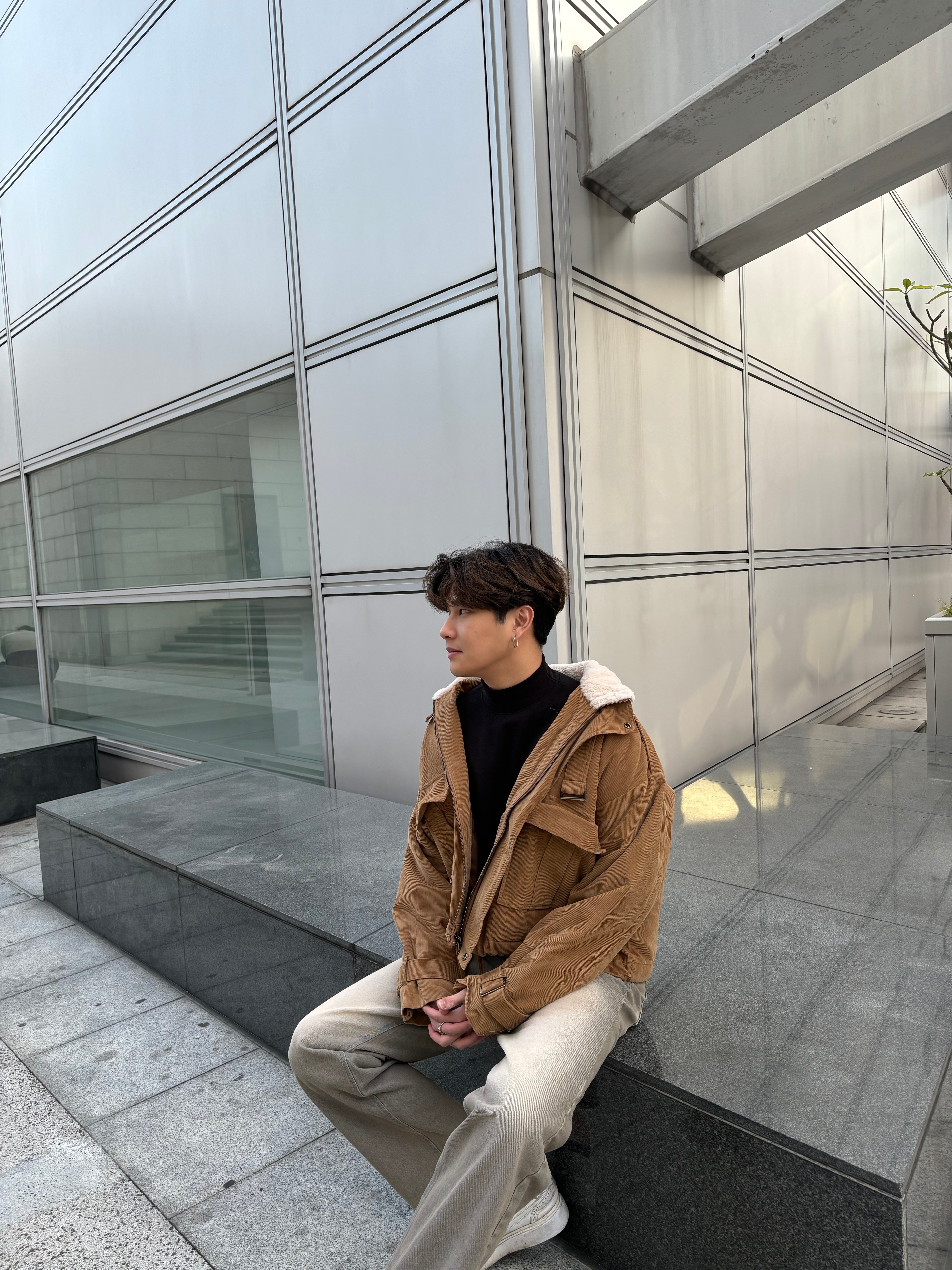 毛毛領挺身短褸