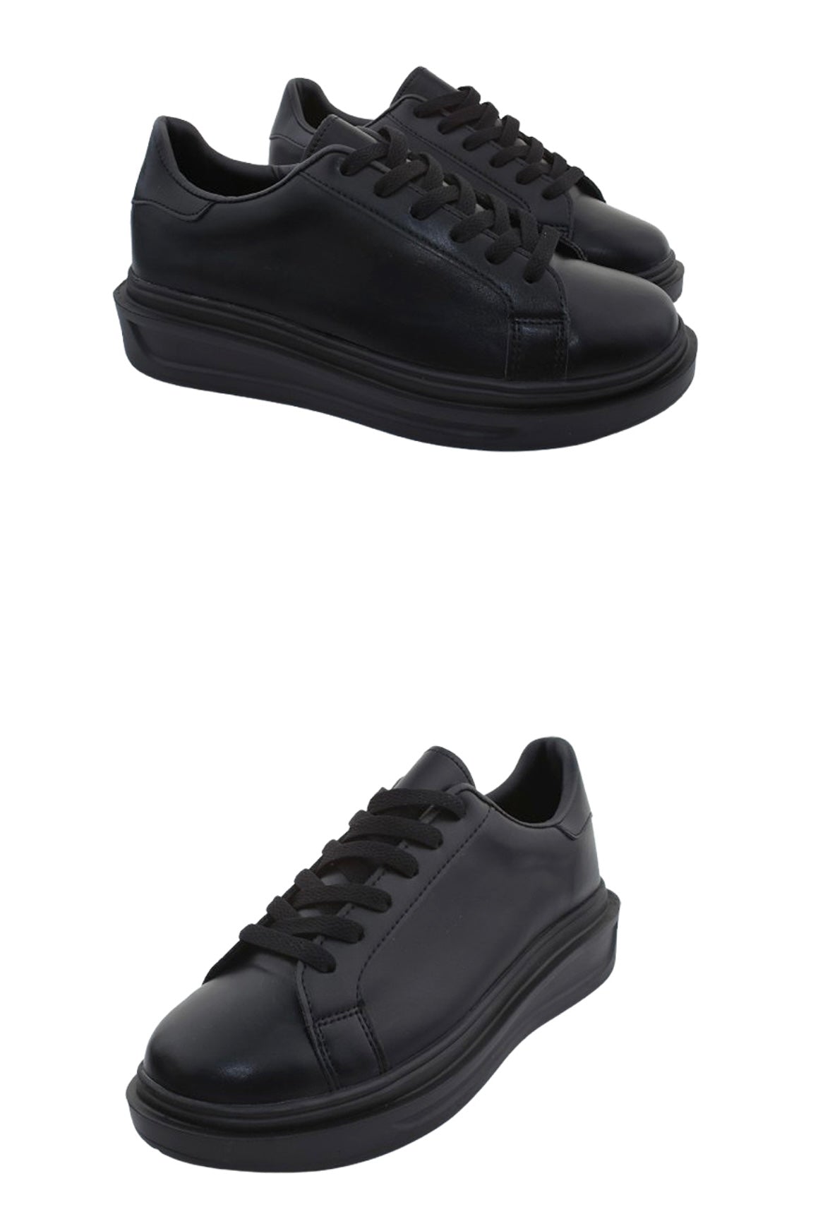 [韓國製增高4cm]純色輕身波鞋