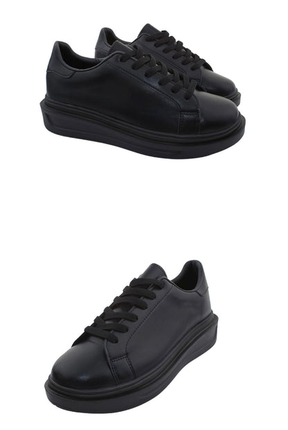 [韓國製增高4cm]純色輕身波鞋