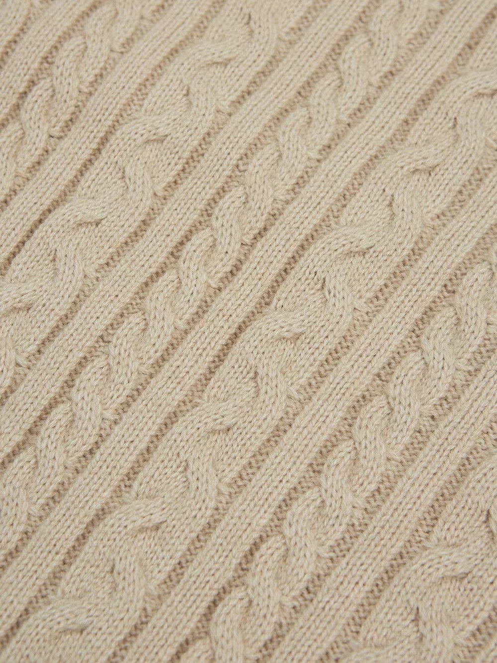 基本款麻花針織上衣