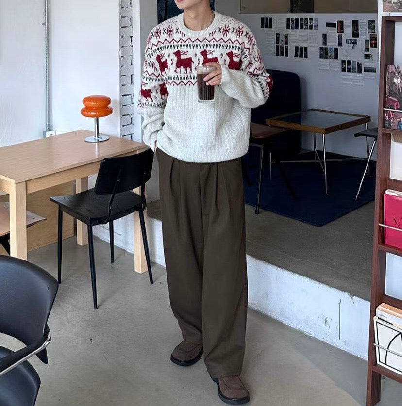 垂墜感挺身西裝褲