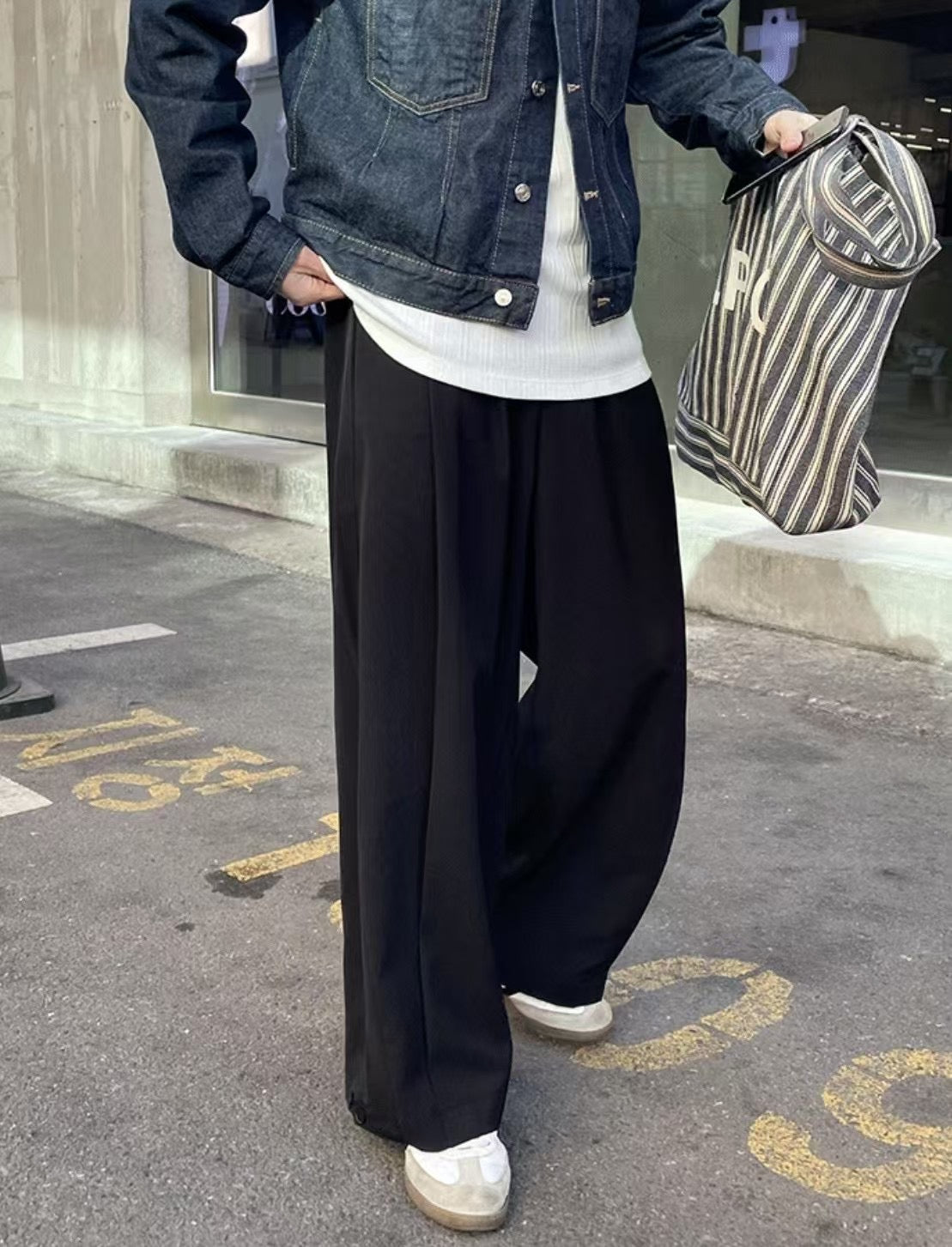 垂墜感西裝長褲