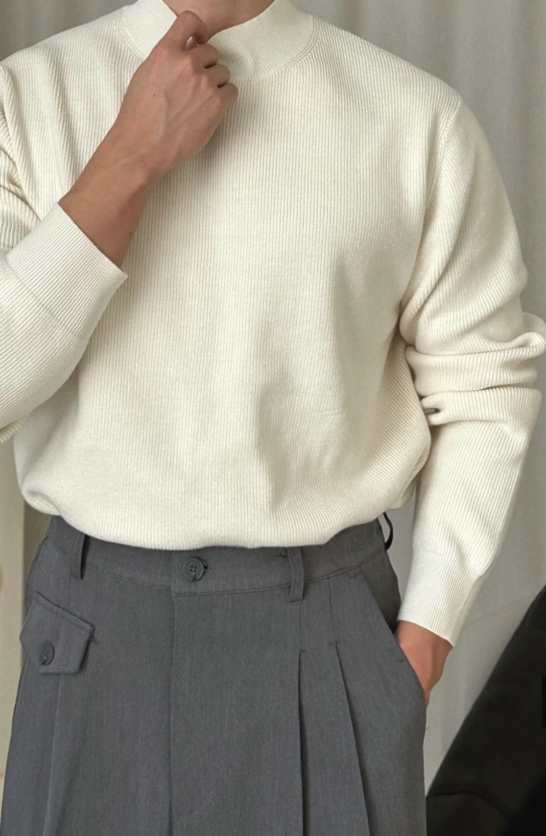 現貨 針織基本款半領上衣