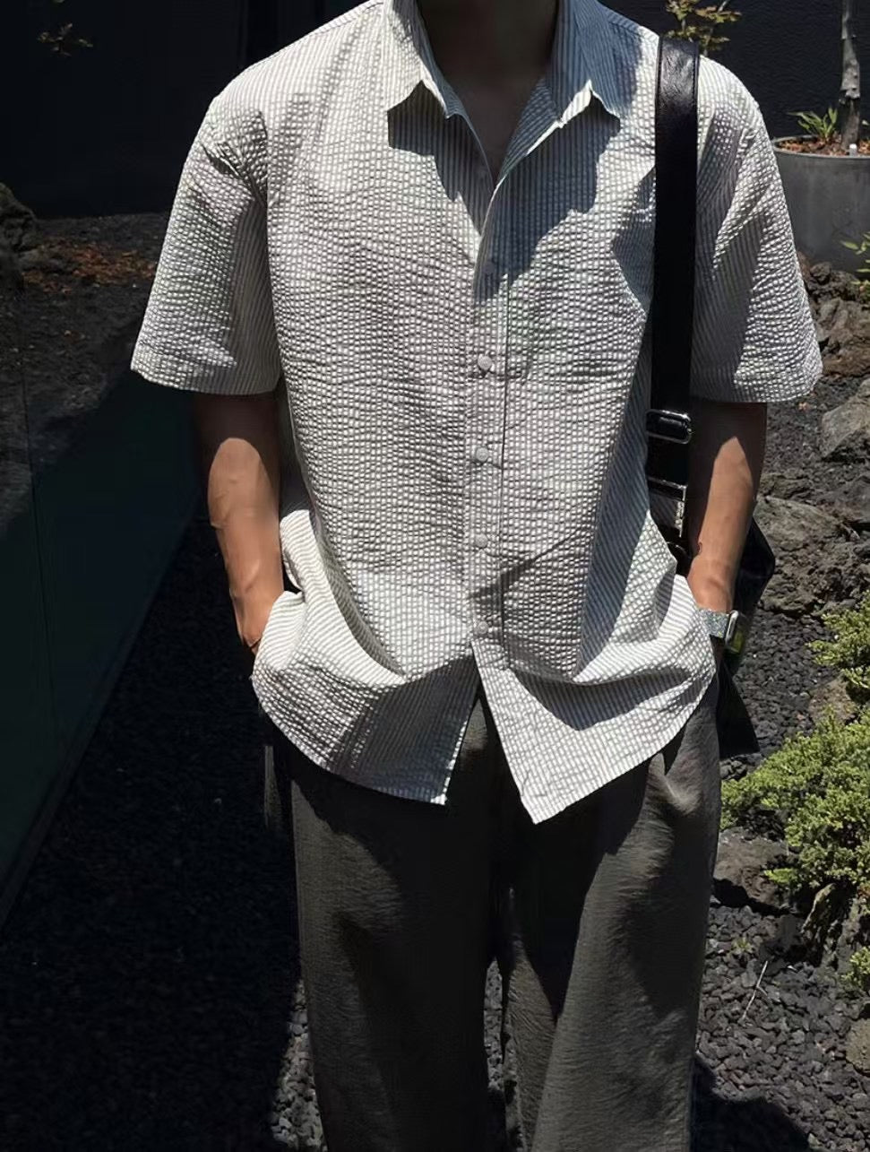 質感短袖襯衫