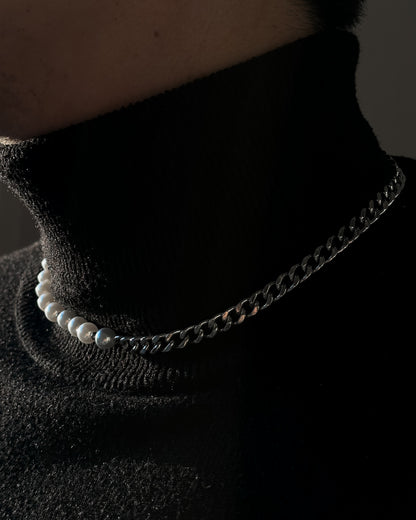 現貨 Pearl Cuban Necklace
