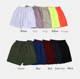 超透氣百搭白色短褲-韓國男裝