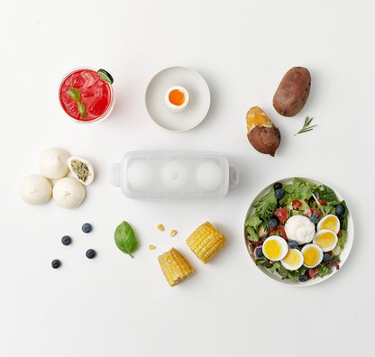 [三種雞蛋模式]糖心/半熟/全熟蒸蛋器(3粒)