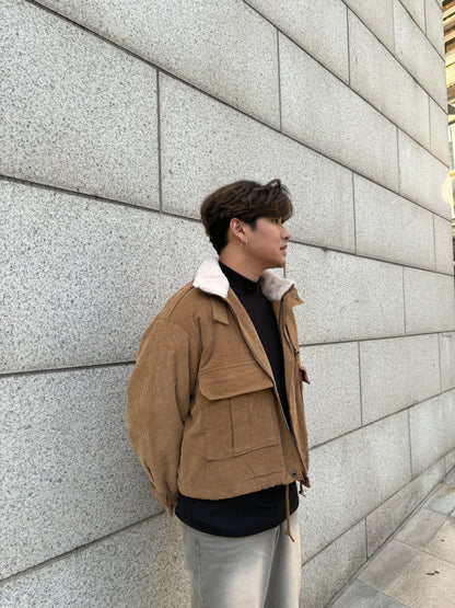 毛毛領挺身短褸