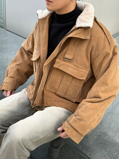 毛毛領挺身短褸