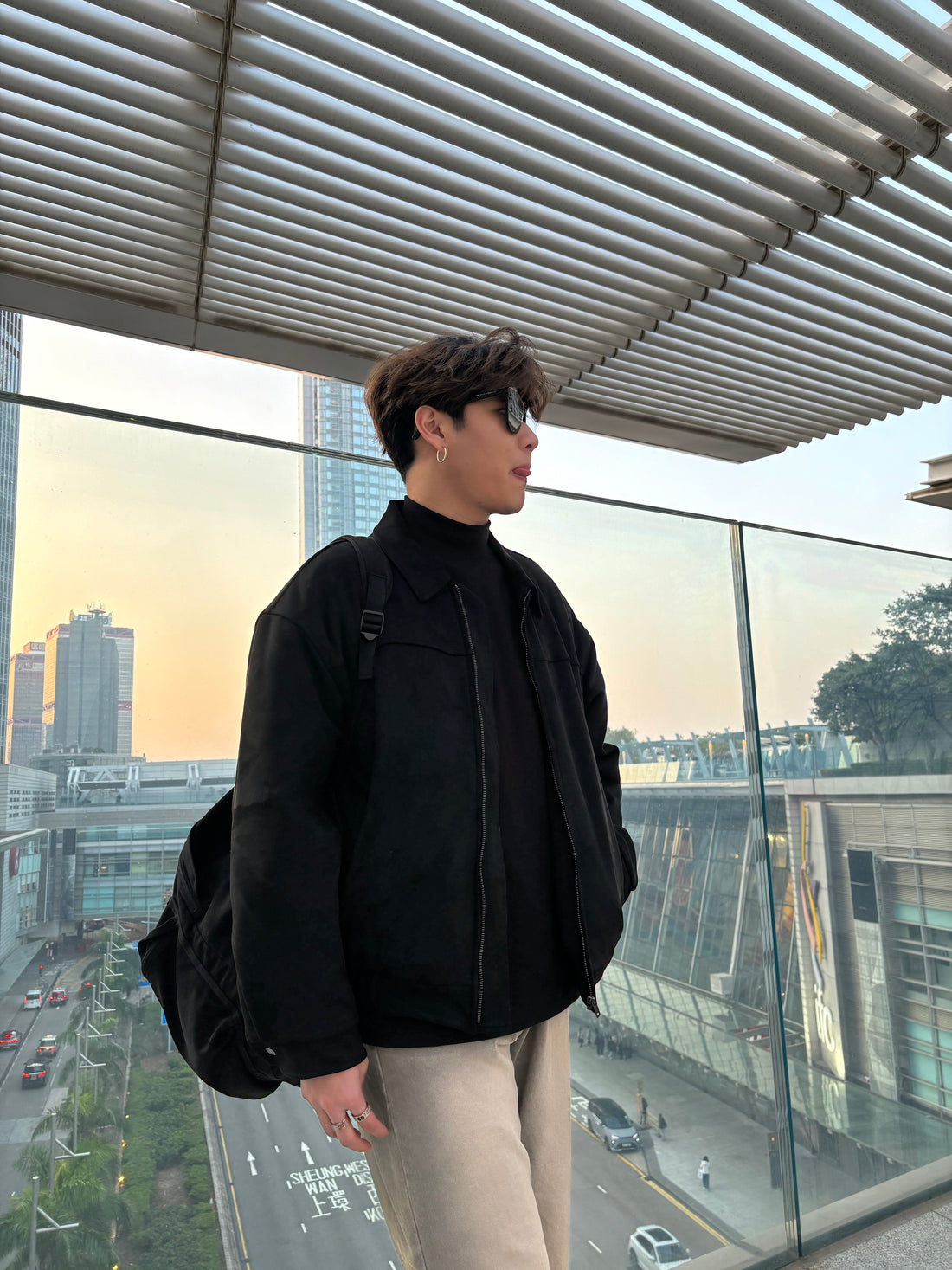 挺身簡約線條短褸