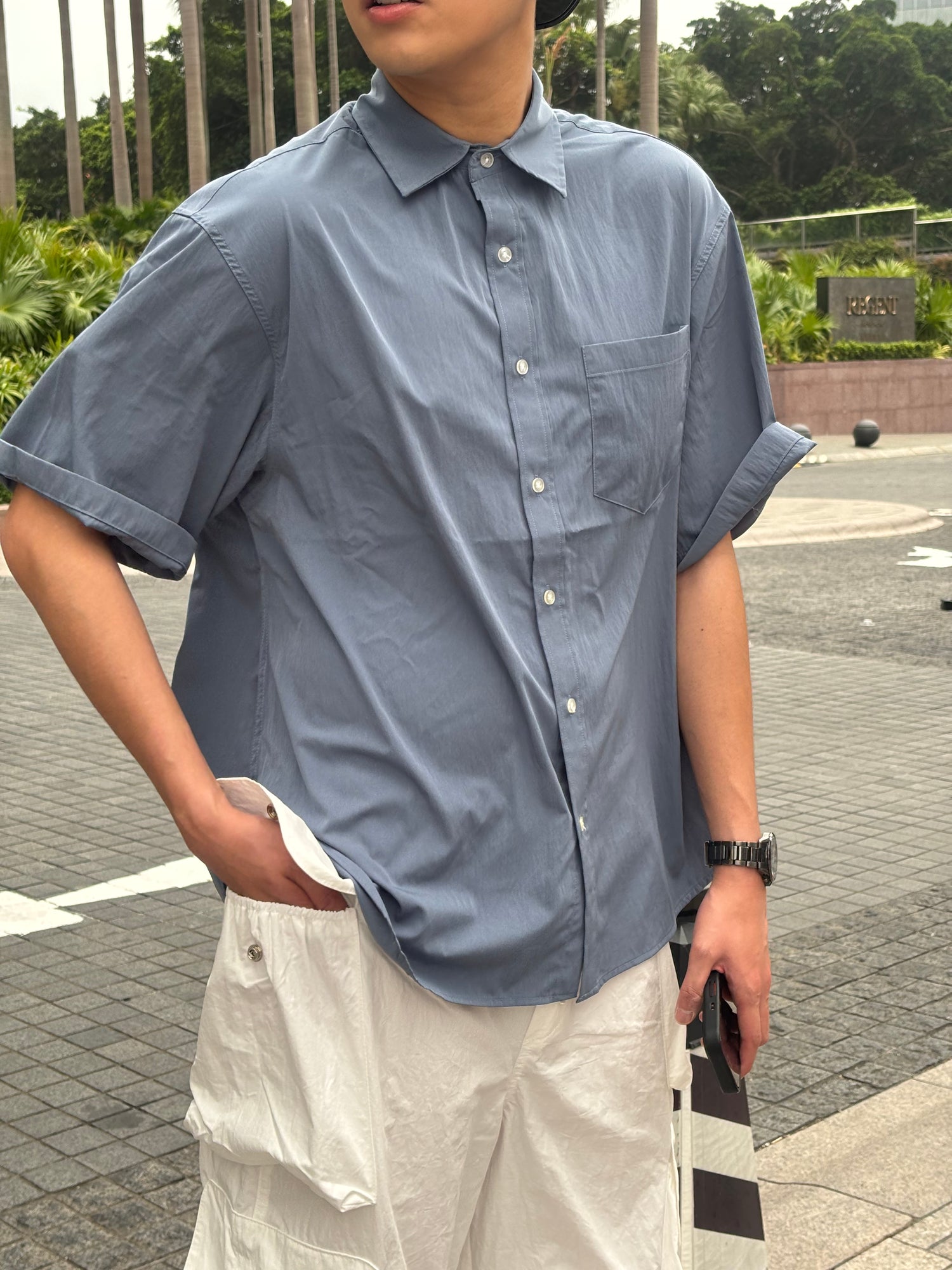 韓系短袖襯衫