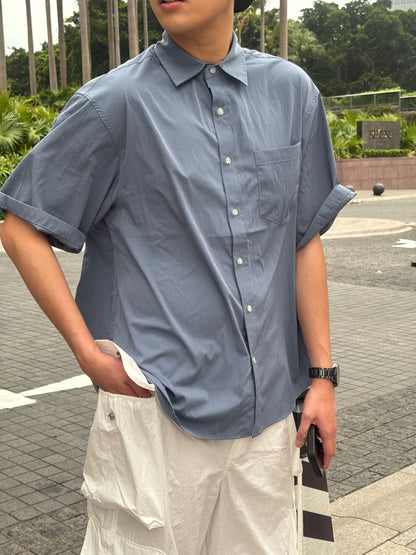 韓系短袖襯衫