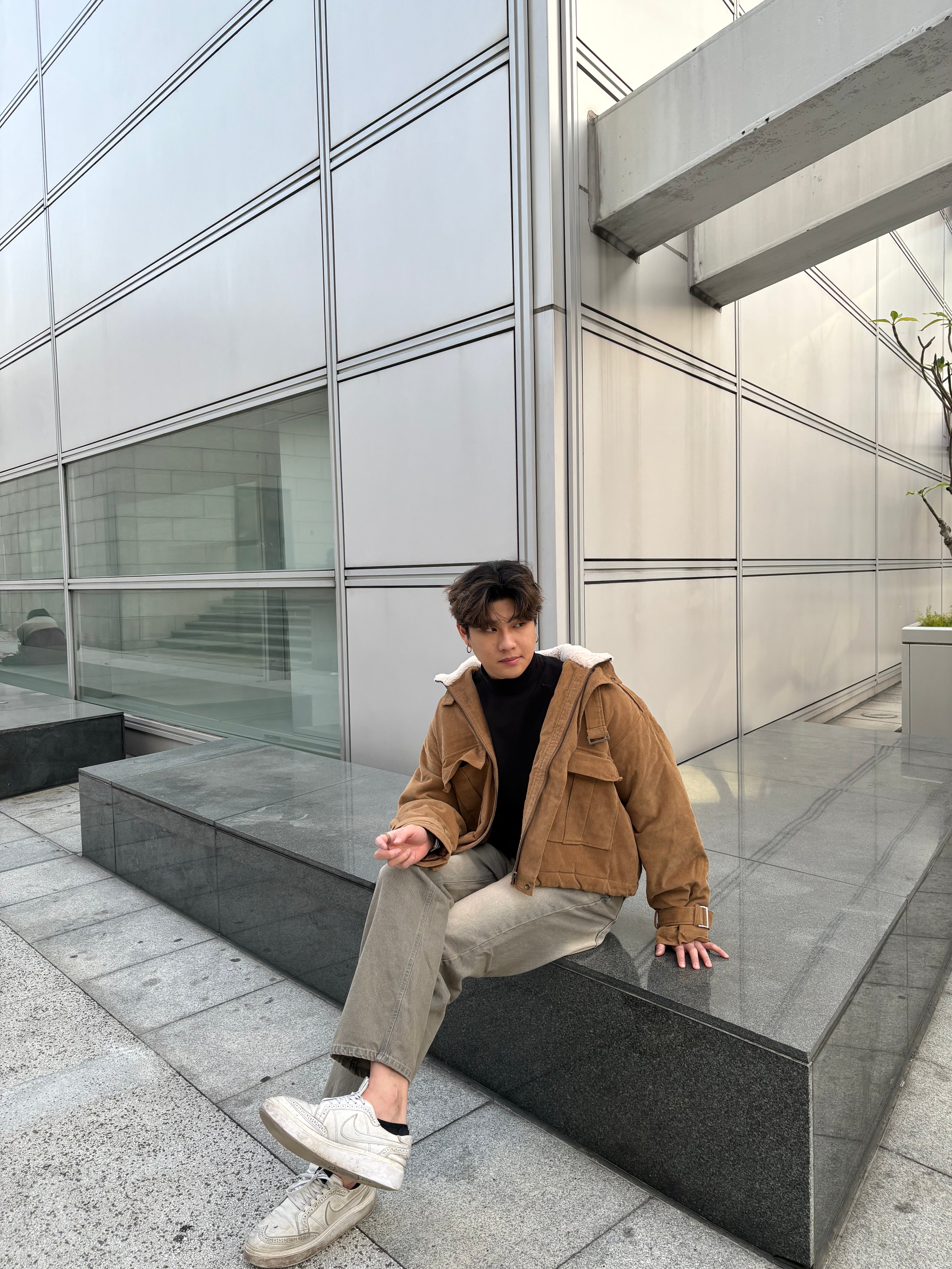 毛毛領挺身短褸