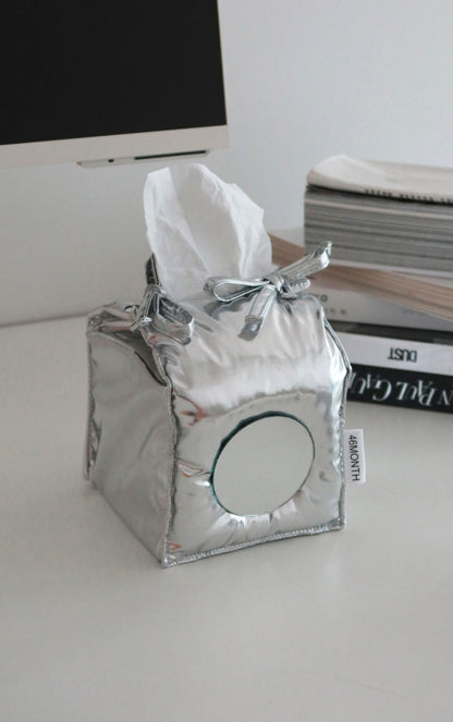 [精緻Y2K]鏡面反光紙巾盒