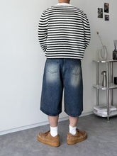 中長過膝牛仔褲 韓國男裝