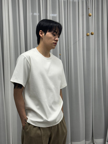 [自家品牌]純棉白色短袖上衣 香港男裝 