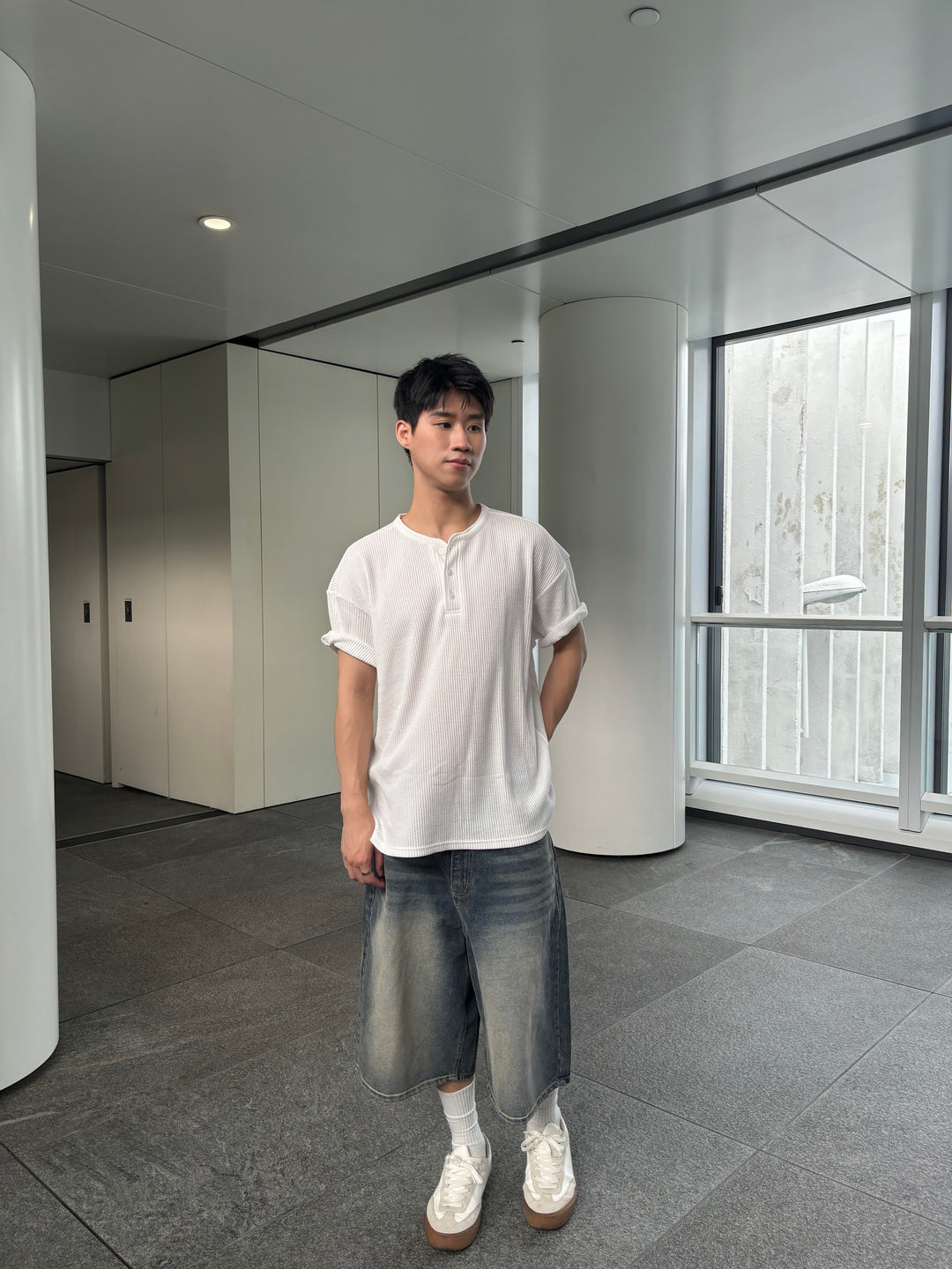 中長牛仔褲
