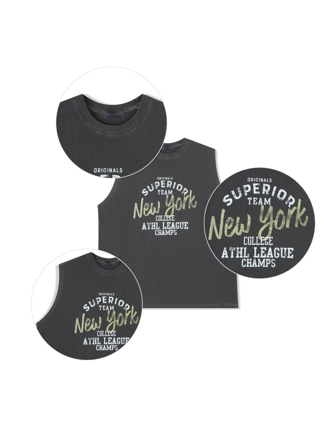 NY Team背心 韓國男裝 newbeige