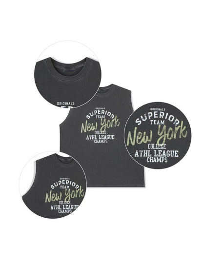 NY Team背心 韓國男裝 newbeige