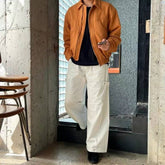 挺身拉鍊外套 韓國男裝