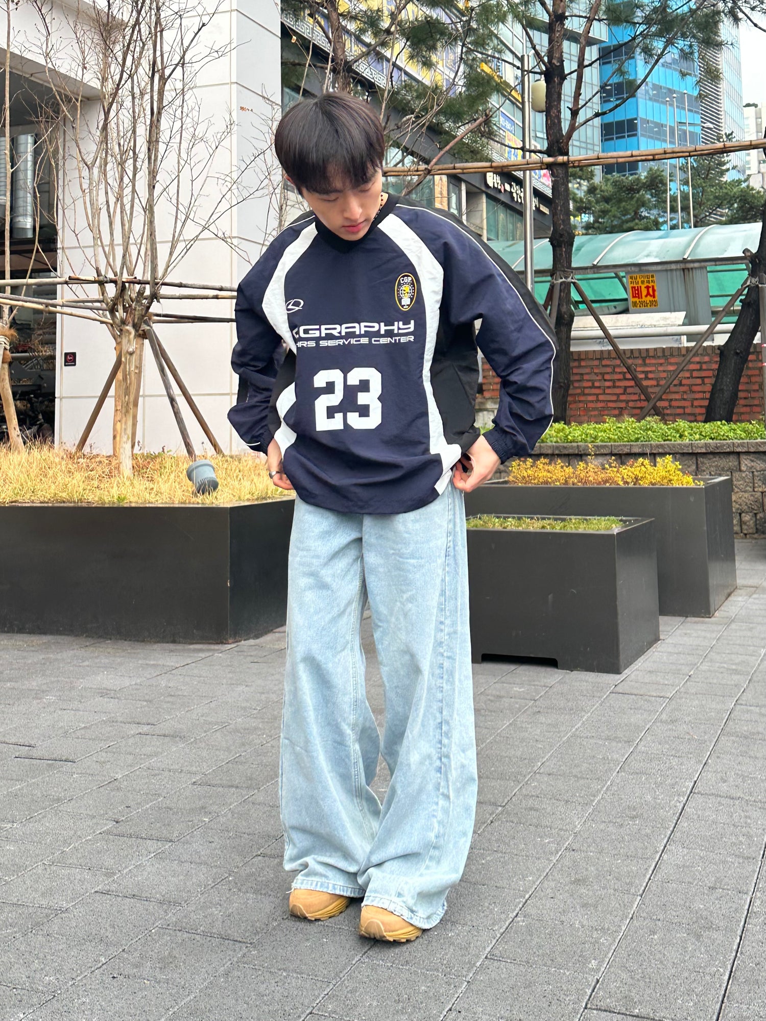 [小個子ok!]水洗漸變藍牛仔褲 香港男裝