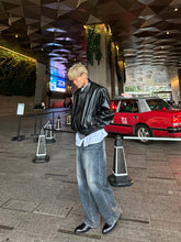 深藍落地牛仔褲 韓國男裝