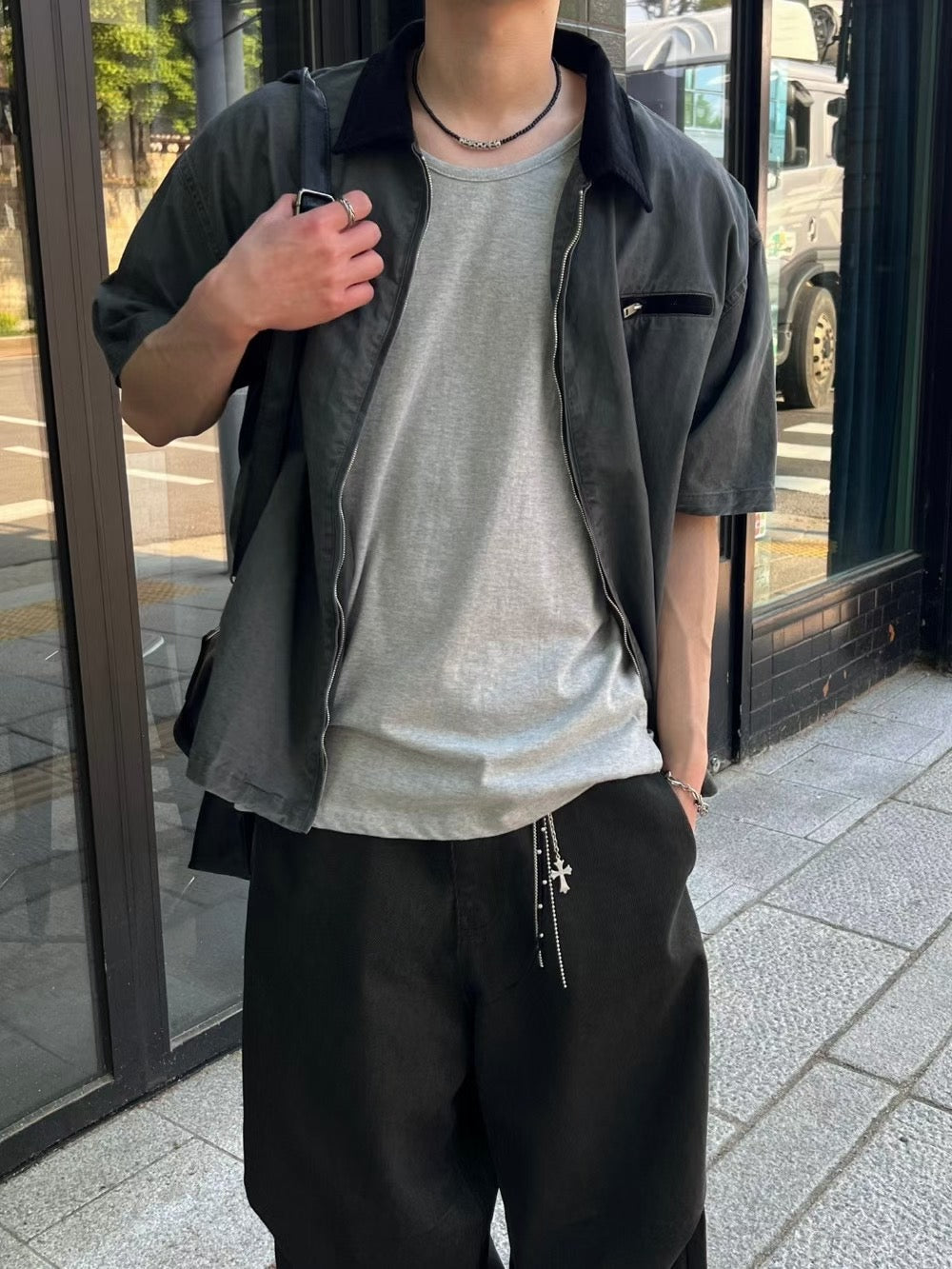 韓系短袖外套 韓國男裝