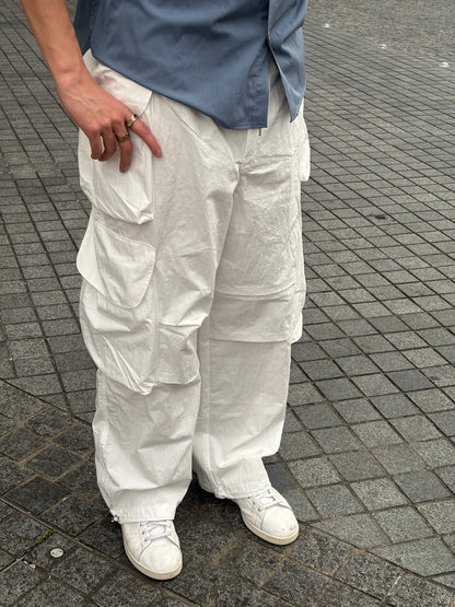 闊腳口袋落地褲