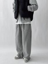 落地不規則紋棉褲