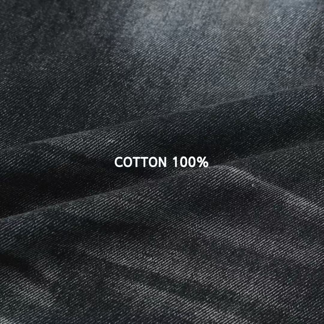 水洗落地牛仔褲