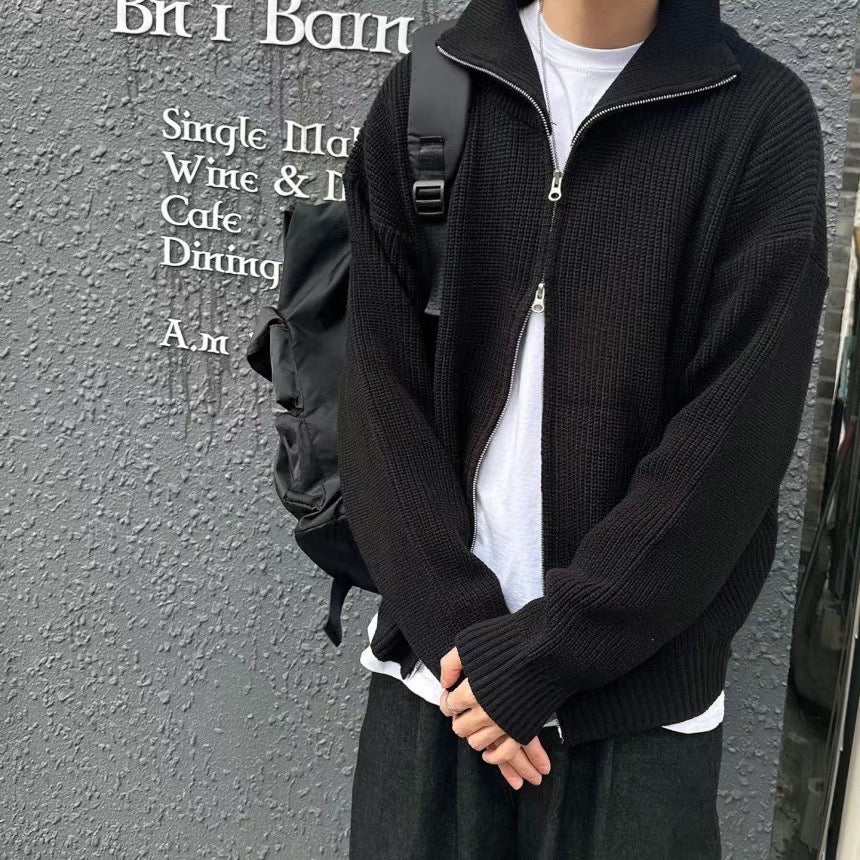 拉鍊翻領上衣
