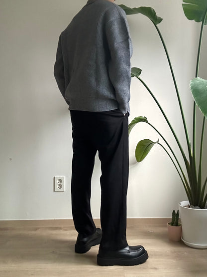 簡約灰色針織外套