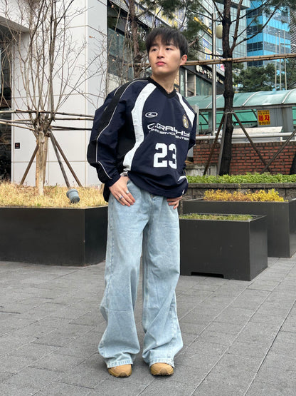 [小個子ok!]水洗漸變藍牛仔褲 香港男裝