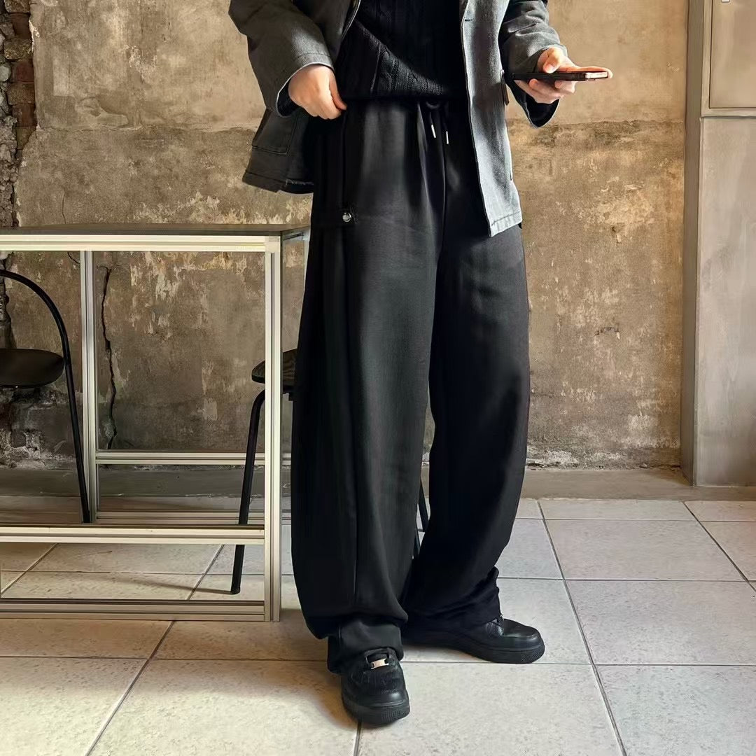 側扣落地長褲 韓國男裝