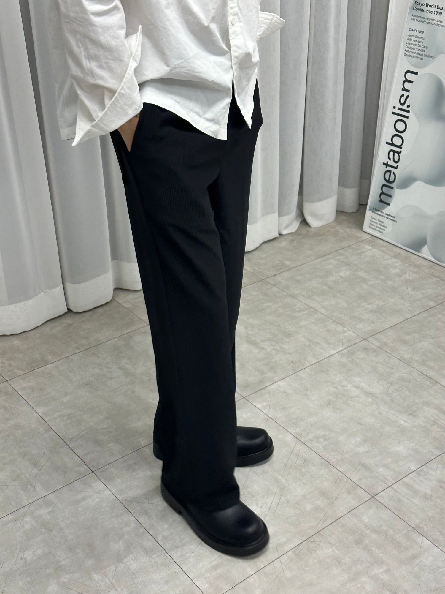 [韓國製增高4cm]加厚尖圓頭德比鞋Derby Shoes