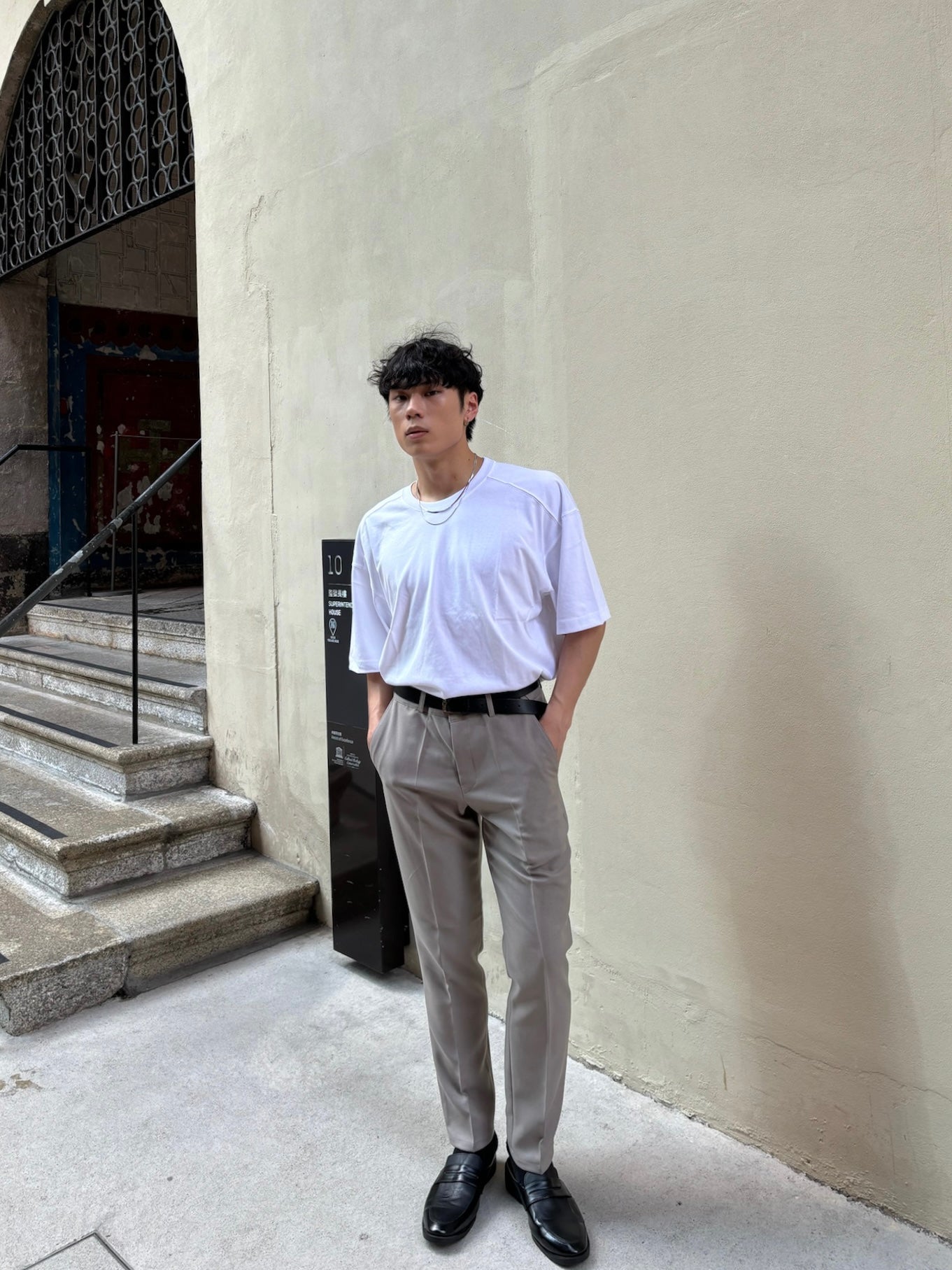 基本直腳長褲 香港男裝