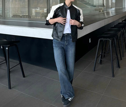 深藍挺身牛仔褲 － 韓國男裝